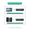 Receptor de áudio - transmissor - Bluetooth - conector AUX de 3,5 mm - RCA - USB - adaptador sem fio com microfone