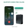 Receptor de áudio - transmissor - Bluetooth - conector AUX de 3,5 mm - RCA - USB - adaptador sem fio com microfone