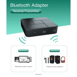 Audio receiver - transmitter - Bluetooth - 3.5mm AUX jack - RCA - USB - wireless adapter with micAudio