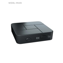 Receptor de áudio - transmissor - Bluetooth - conector AUX de 3,5 mm - RCA - USB - adaptador sem fio com microfone