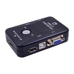 Comutador KVM - divisor - 2 portas - USB 2.0 - 1920*1440 VGA SVGA