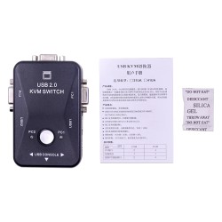 KVM switcher - splitter - 2 port - USB 2.0 - 1920*1440 VGA SVGACables