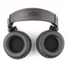 Fones de ouvido profissionais para estúdio de DJ - fone de ouvido estéreo com fio - com microfone