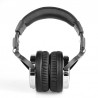 Fones de ouvido profissionais para estúdio de DJ - fone de ouvido estéreo com fio - com microfone