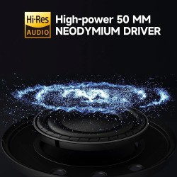Fones de ouvido profissionais para estúdio de DJ - fone de ouvido estéreo com fio - com microfone