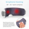 Massageador ocular inteligente - compressão de ar aquecido - olhos cansados - olheiras - massagem - relaxamento - Bluetooth