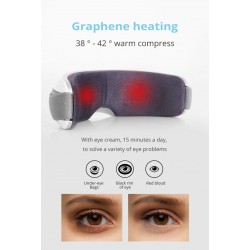 Massageador ocular inteligente - compressão de ar aquecido - olhos cansados - olheiras - massagem - relaxamento - Bluetooth