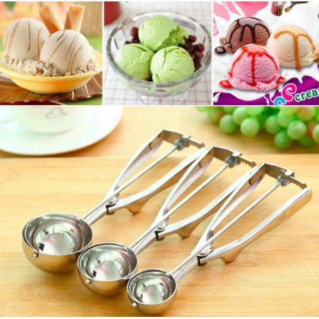 Ice cream / mash potato scoop - stainless steel spoonTools