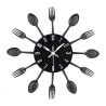 Relógio de parede moderno - com talheres de cozinha