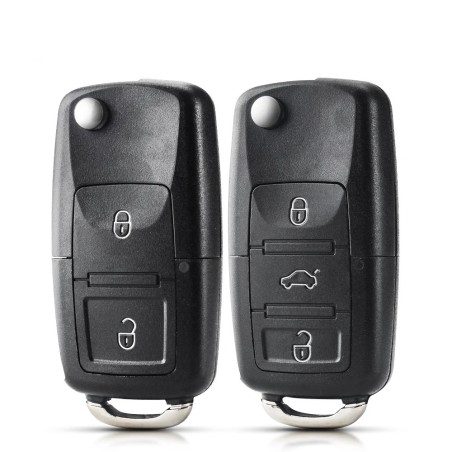 Estojo para chave remota de 2 / 3 botões - concha - para Volkswagen / SEAT / Skoda