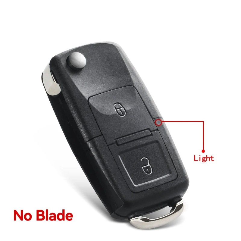 Estojo para chave remota de 2 / 3 botões - concha - para Volkswagen / SEAT / Skoda Estojo para chave remota de 2 / 3 botões - concha - para Volkswagen / SEAT / Skoda