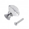 Decorative furniture knob - handle - drawer - wardrobe - crystal diamond - 30mmFurniture