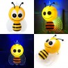 Luz noturna LED - tomada de parede - com sensor - abelha de desenho animado