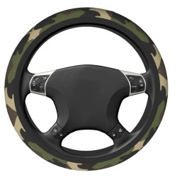Capa antiderrapante para volante de carro - estampa camuflada