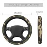 Capa antiderrapante para volante de carro - estampa camuflada