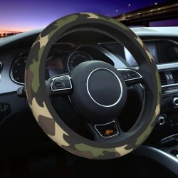 Capa antiderrapante para volante de carro - estampa camuflada