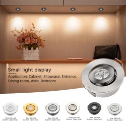 Spots LED de teto - embutidos - COB - 3W - 10 peças