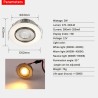 Spots LED de teto - embutidos - COB - 3W - 10 peças