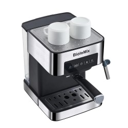 BioloMix - máquina de café - para café expresso / cappuccino / latte / mocha - com bocal de leite - 20 Bar