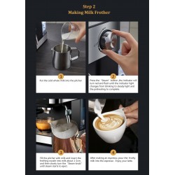 BioloMix - máquina de café - para café expresso / cappuccino / latte / mocha - com bocal de leite - 20 Bar