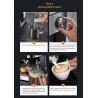 BioloMix - máquina de café - para café expresso / cappuccino / latte / mocha - com bocal de leite - 20 Bar