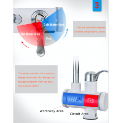 Faucet with electric instant hot water heaterKitchen faucets