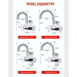 Faucet with electric instant hot water heaterKitchen faucets