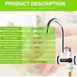 Faucet with electric instant hot water heaterKitchen faucets