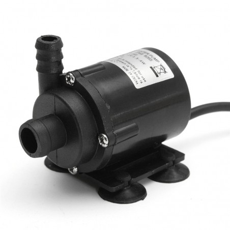 Mini bomba de água sem escovas - motor submersível - 800L/H 5m - 12V / 24V