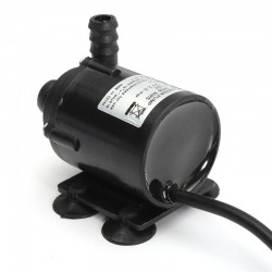 Mini bomba de água sem escovas - motor submersível - 800L/H 5m - 12V / 24V
