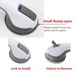 Bathroom wall / door - handle bar - strong suction cup and grip - adjustableBathroom & Toilet