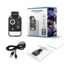 Lente de microscópio de ampliação 200x com luz LED móvel CPL - lentes micro macro