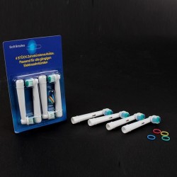 Cabeça de escova de dentes elétrica - para Oral B 3D - 4 peças -