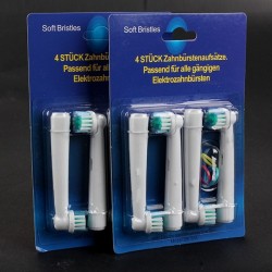 Cabeça de escova de dentes elétrica - para Oral B 3D - 4 peças -