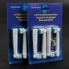 Cabeça de escova de dentes elétrica - para Oral B 3D - 4 peças -