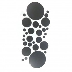 Round mirrors - wall sticker - self adhesive wallpaper - 30 piecesWall stickers
