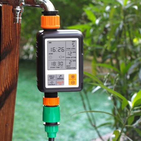 Rega automática de jardim - temporizador eletrônico - controlador - display LCD