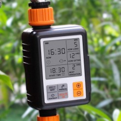 Rega automática de jardim - temporizador eletrônico - controlador - display LCD