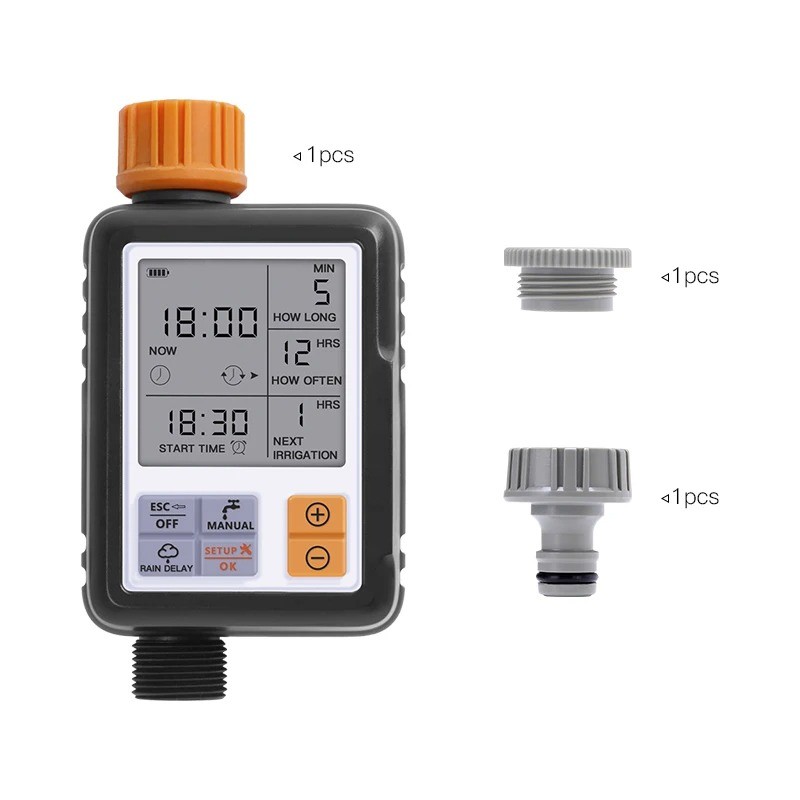 Rega automática de jardim - temporizador eletrônico - controlador - display LCD
