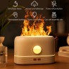 Umidificador de ar ultrassônico - difusor de óleos essenciais - chama LED colorida