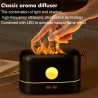Umidificador de ar ultrassônico - difusor de óleos essenciais - chama LED colorida