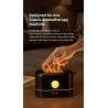 Umidificador de ar ultrassônico - difusor de óleos essenciais - chama LED colorida