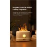 Umidificador de ar ultrassônico - difusor de óleos essenciais - chama LED colorida
