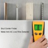 Localizador eletrônico de centro de pino 3 em 1 - detector de fio vivo de metal / CA