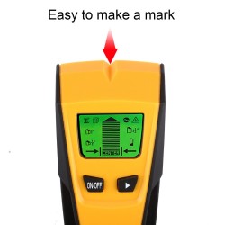 Localizador eletrônico de centro de pino 3 em 1 - detector de fio vivo de metal / CA