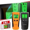 Localizador eletrônico de centro de pino 3 em 1 - detector de fio vivo de metal / CA