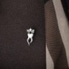 Tooth with a crystal crown - broochBrooches