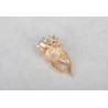Tooth with a crystal crown - broochBrooches