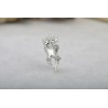 Tooth with a crystal crown - broochBrooches
