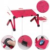 Multifunction tablet / laptop stand - table - with mouse pad - adjustable - foldableHolders